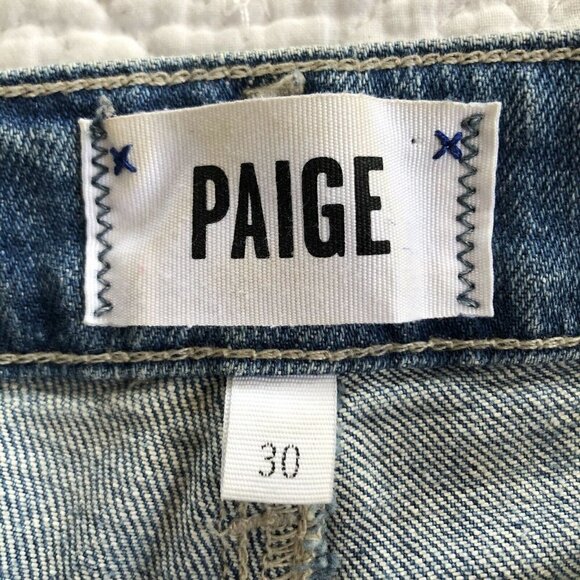 Paige Denim Jimmy Jimmy Rolled Cuff Jean Shorts 30 - Picture 4 of 8